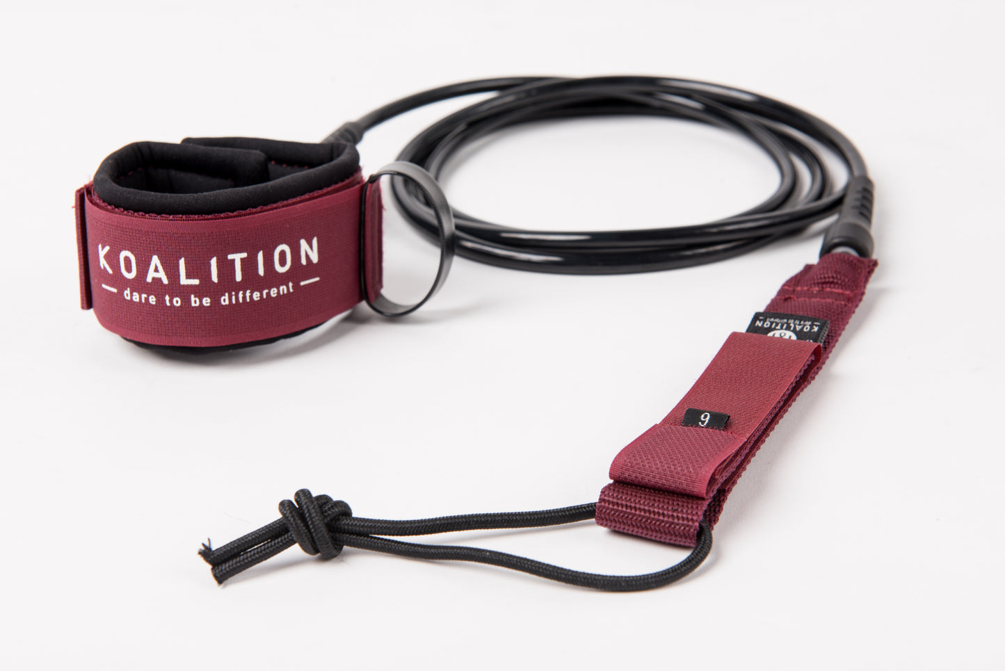 Leash Long Dark Red Black - Knee