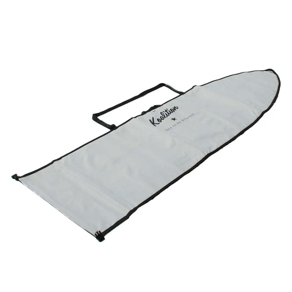 Housse de surf ajustable de 6' à 7' matelassée pour planche type Shortboard pas chère coloris gris