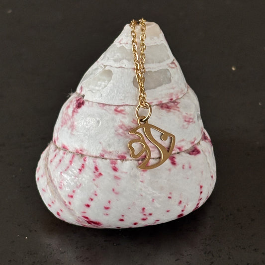 Collier Poisson Tropical Doré – Bijou Marin Élégant