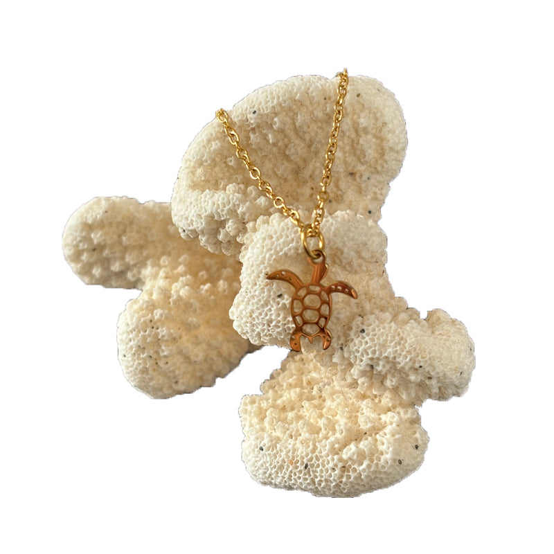 Collier Tortue Or