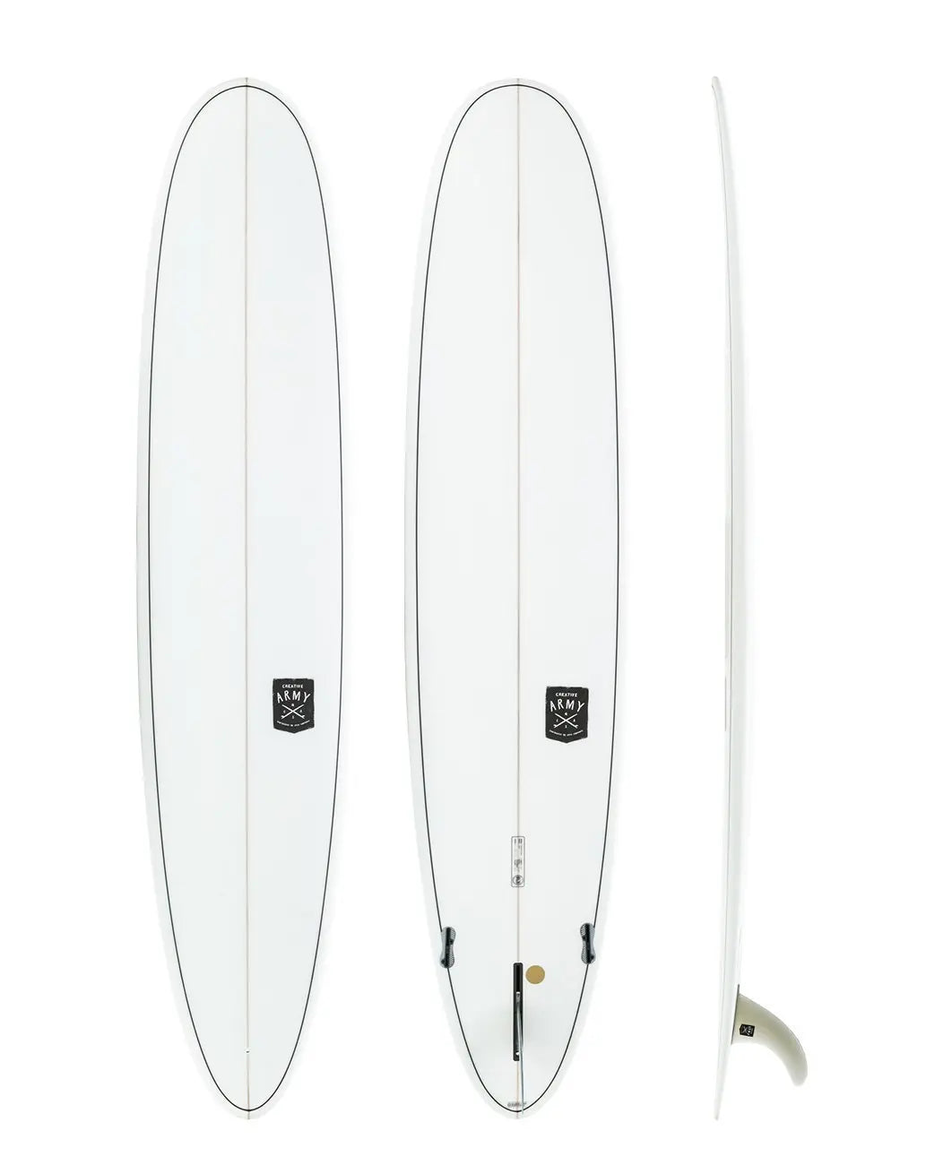 Creative Army Surfboards  - Jive white longboard