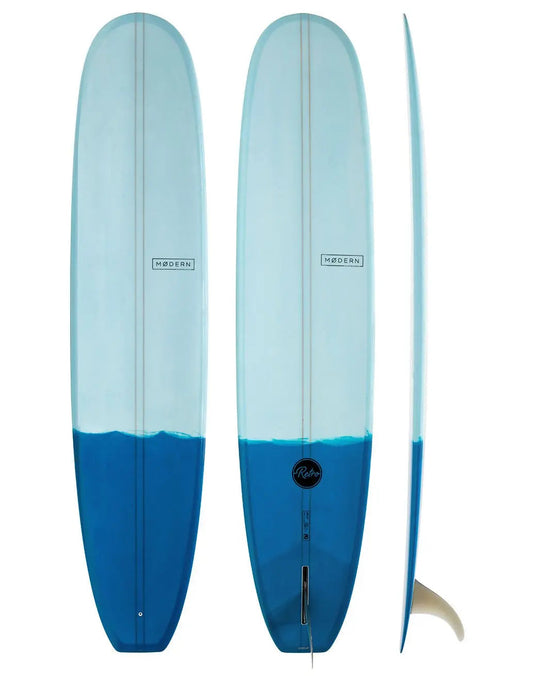 Modern Surfboards - Retro - two tone blue longboard